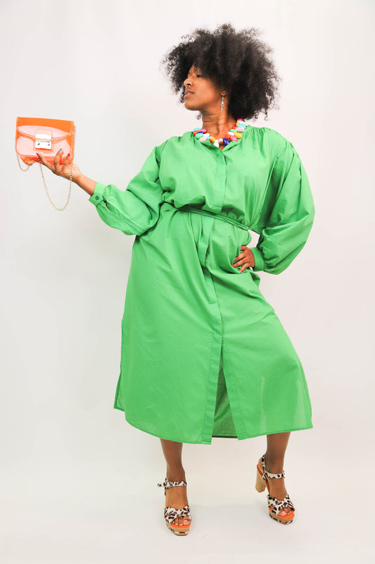 Robe verte, Gigi, Taille Unique - NEUF
