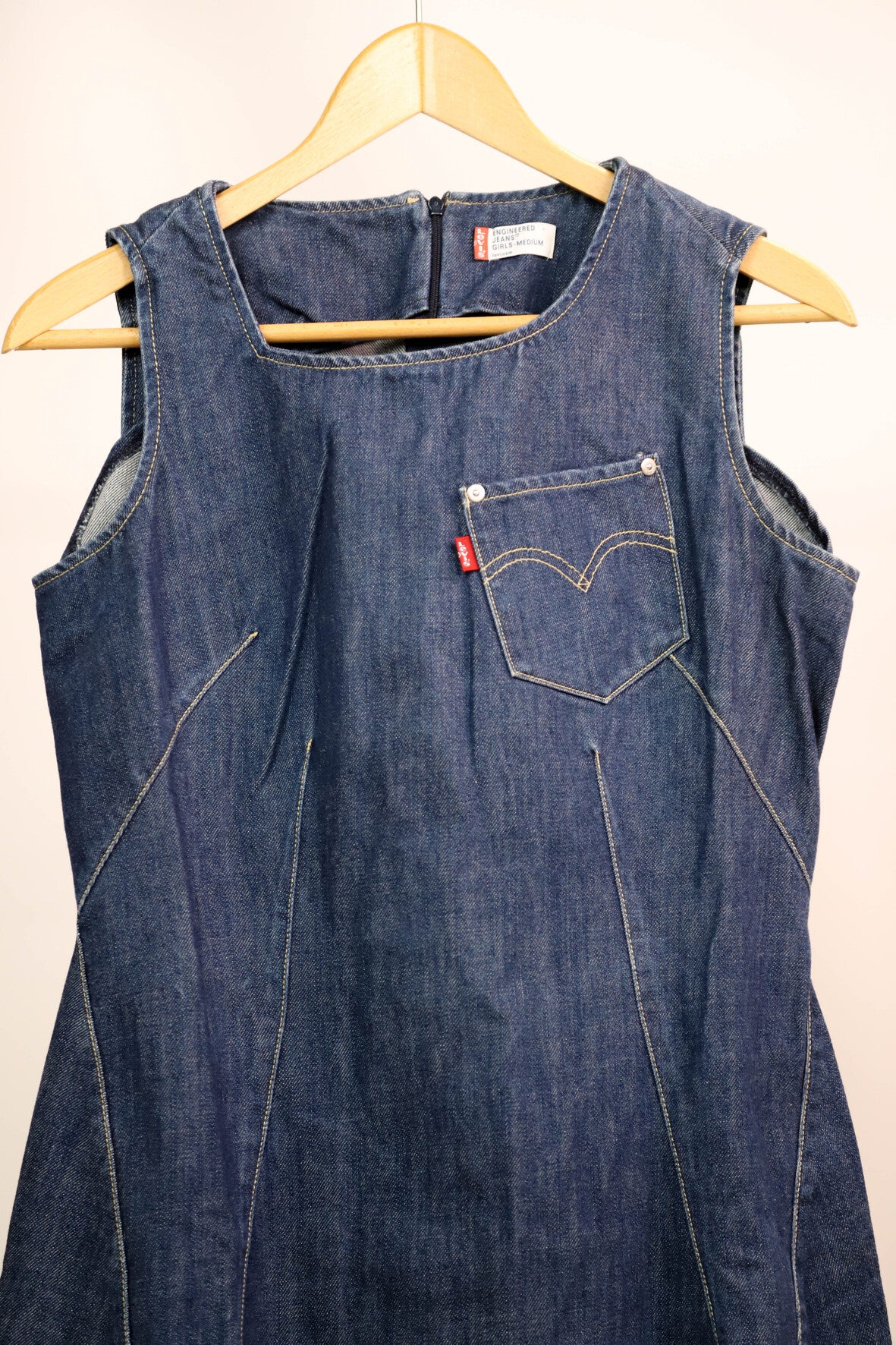 Robe longue bleue Levis Taille M