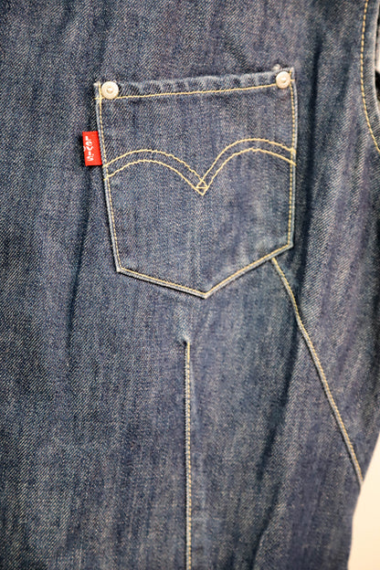Robe longue bleue Levis Taille M