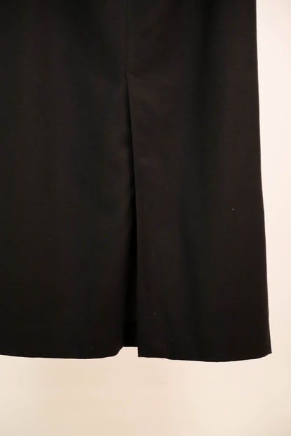 Jupe longue, noire, en laine, entièrement doublée - Bernard Zins Taille L