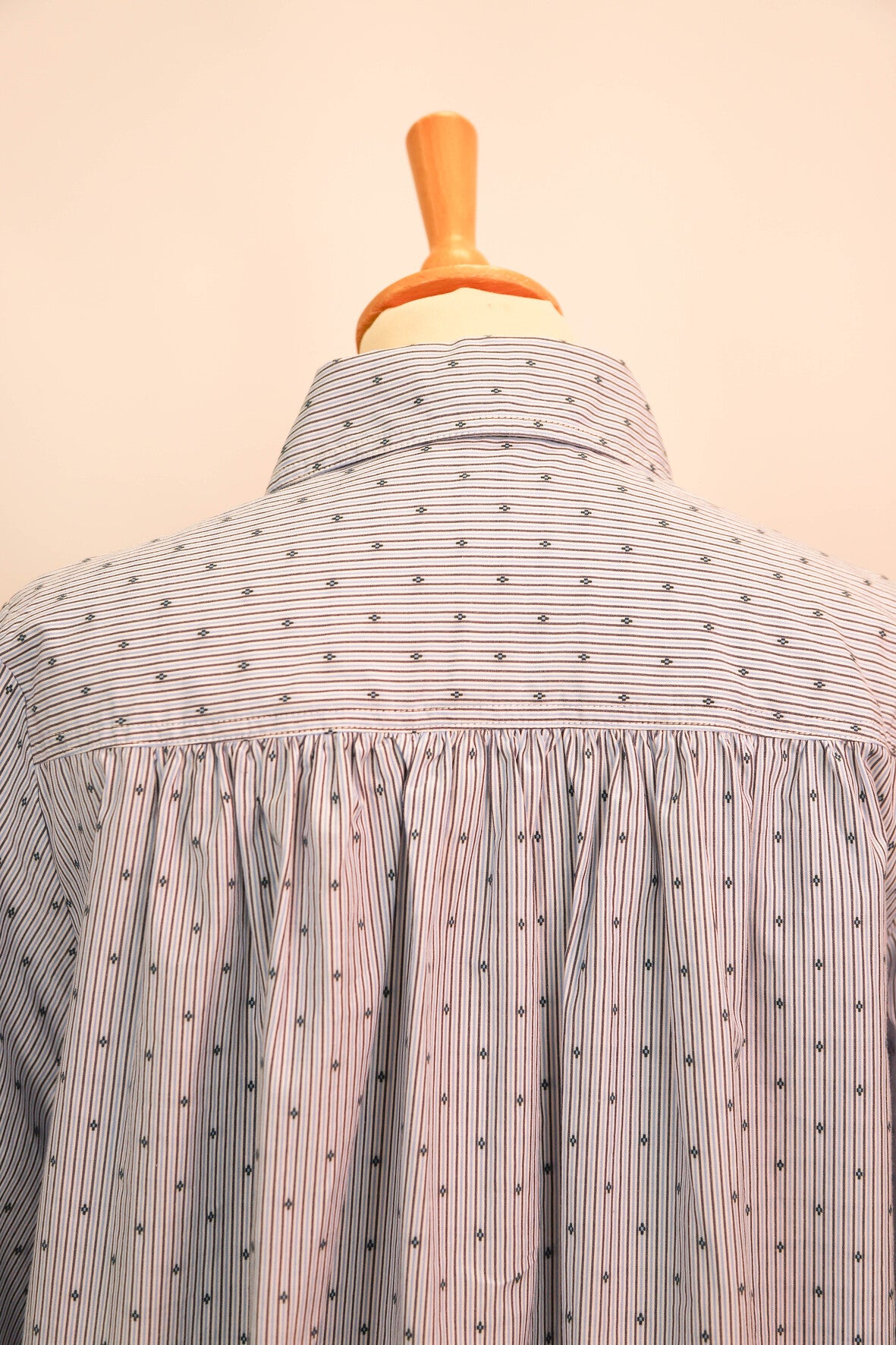 Robe chemise bleue rayée, Maje, Taille M