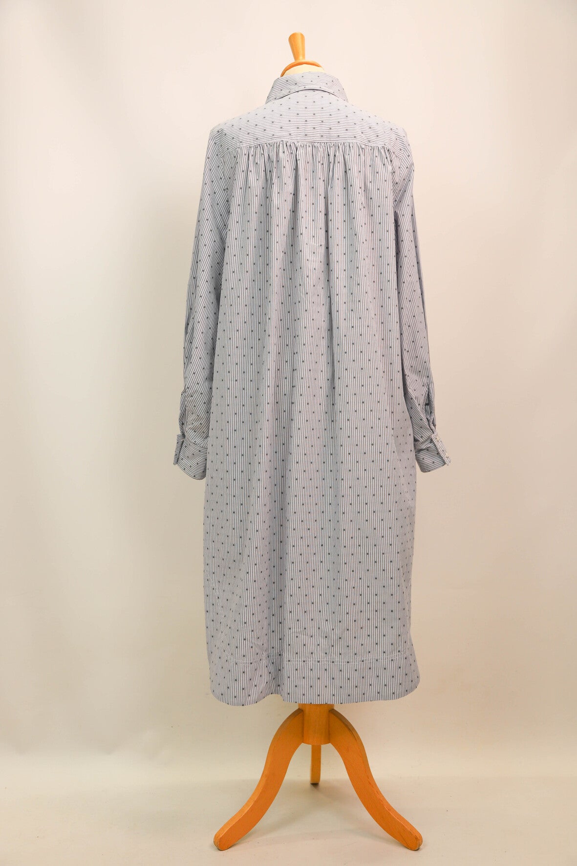 Robe chemise bleue rayée, Maje, Taille M