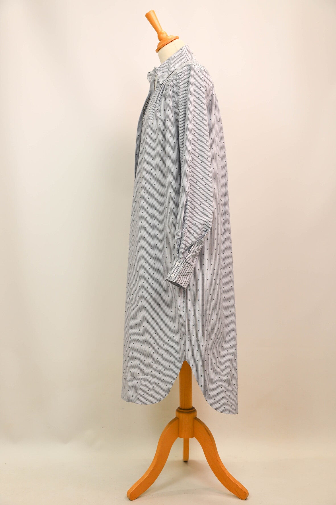 Robe chemise bleue rayée, Maje, Taille M