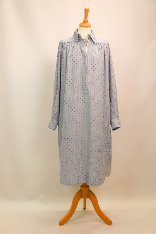Robe chemise bleue rayée, Maje, Taille M