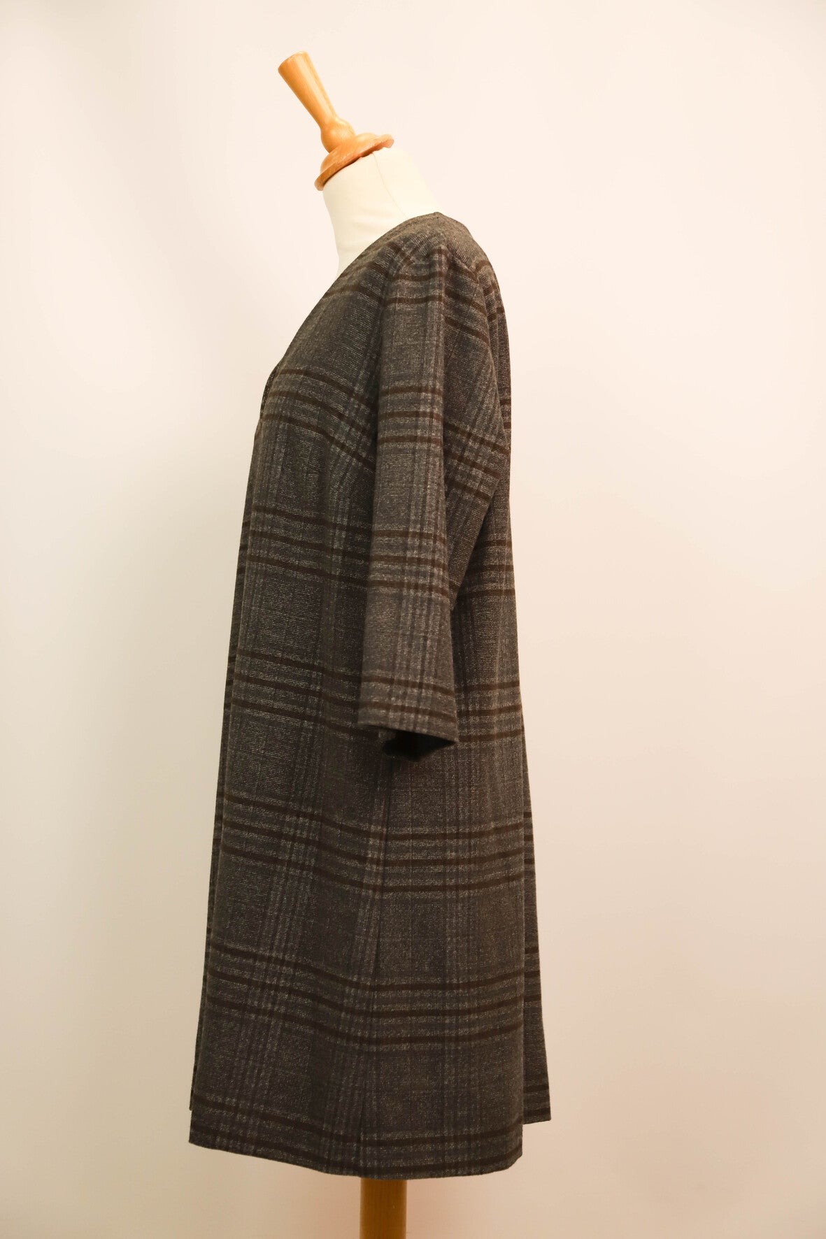 Robe grise à carreaux - très douce - MANGO Taille L