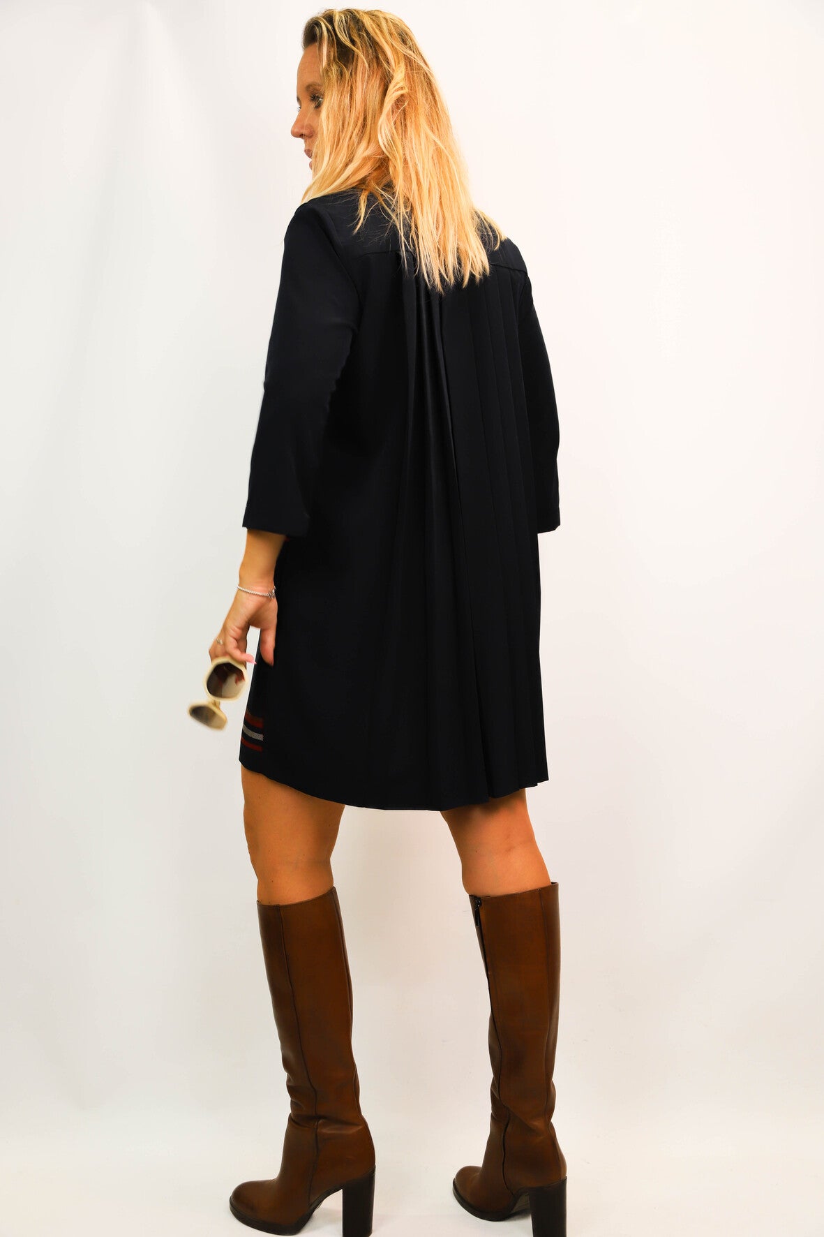 Robe bleue à carreaux Cop Copine Taille XL