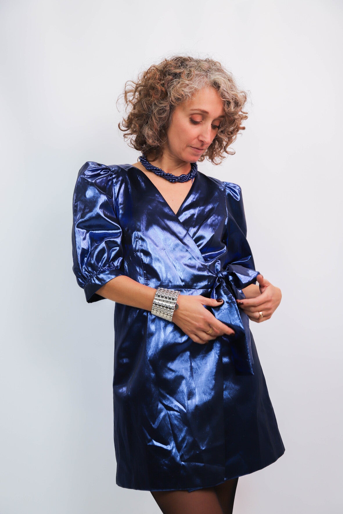 Robe bleue Zara Taille M