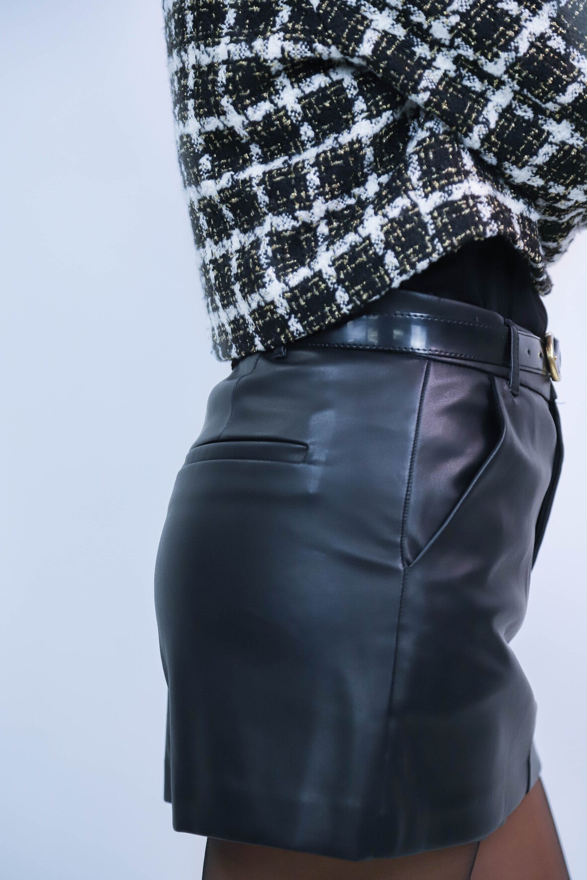 Jupe short noire Zara Taille S