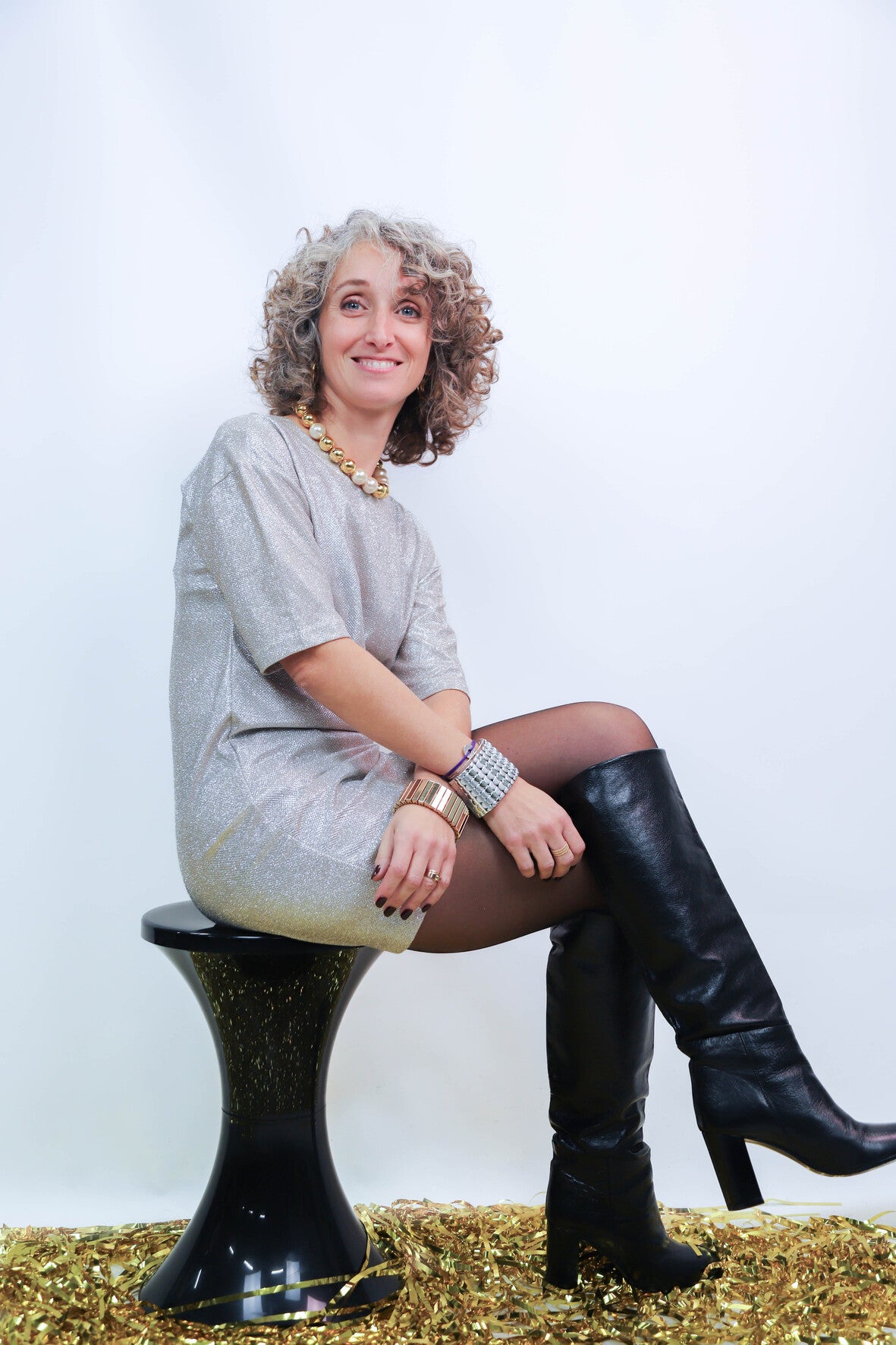 Robe doré Vera & Lucy Taille XS