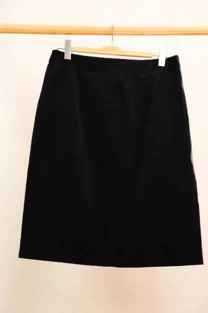 Jupe en velours bleu Galeries Lafayette Taille XXL