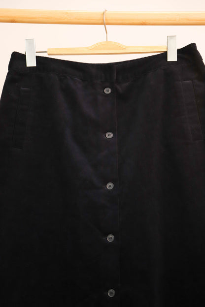 Jupe en velours bleu Galeries Lafayette Taille XXL