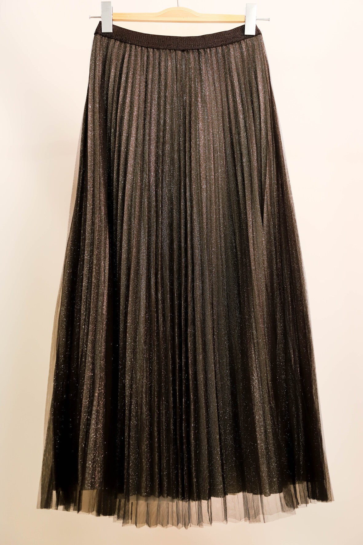 Jupe longue noire et argentée Choklate Taille M