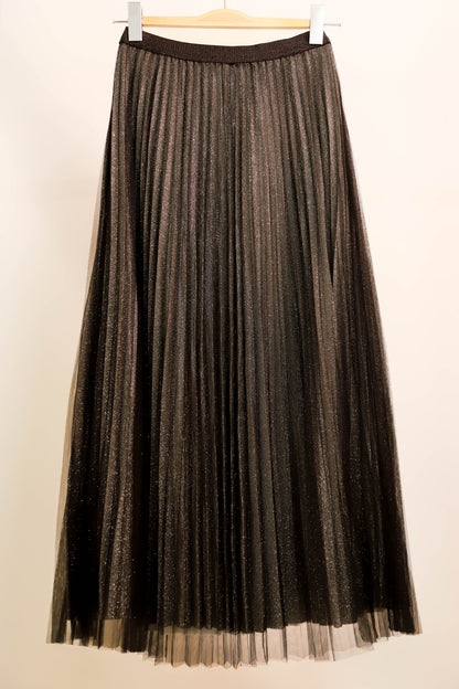 Jupe longue noire et argentée Choklate Taille M