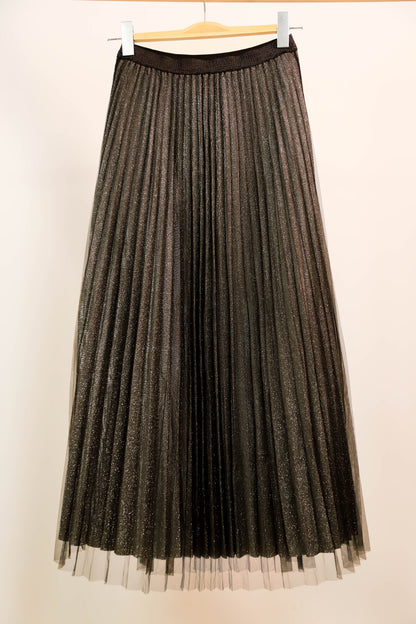 Jupe longue noire et argentée Choklate Taille M