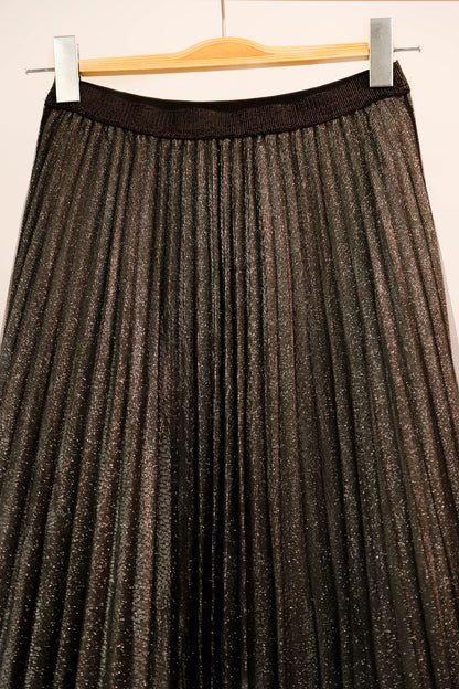 Jupe longue noire et argentée Choklate Taille M