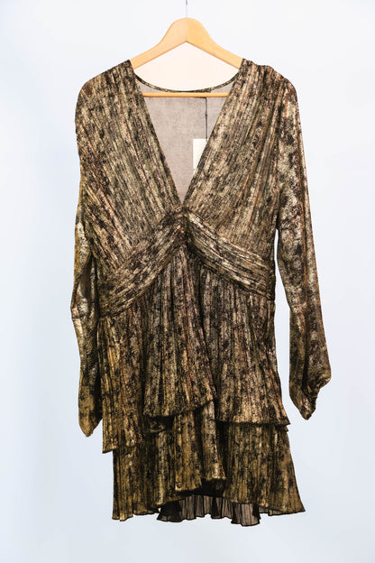 Robe noire et doré Zara Taille XL - NEUF