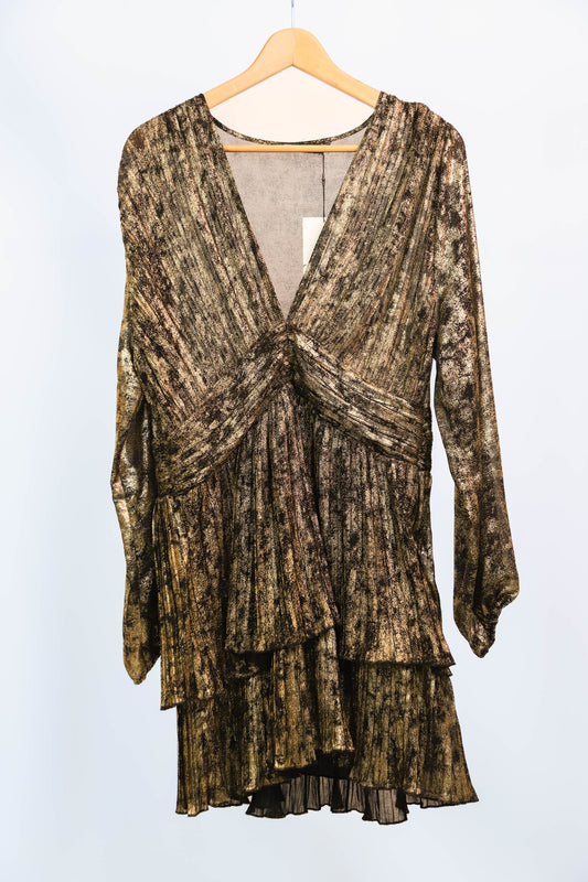 Robe noire et doré Zara Taille XL - NEUF