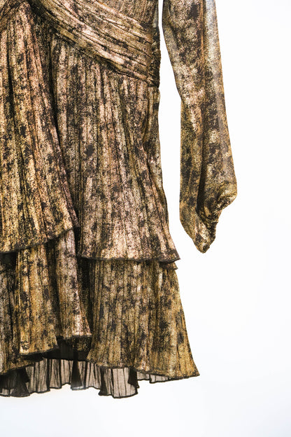 Robe noire et doré Zara Taille XL - NEUF