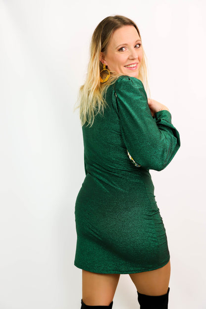 Robe verte brillante Easy Clothes Taille Unique