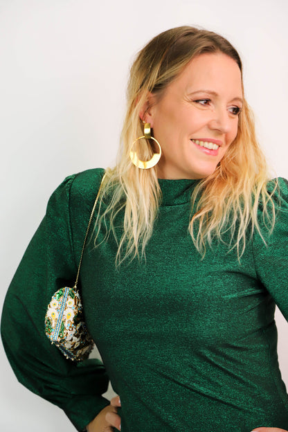 Robe verte brillante Easy Clothes Taille Unique