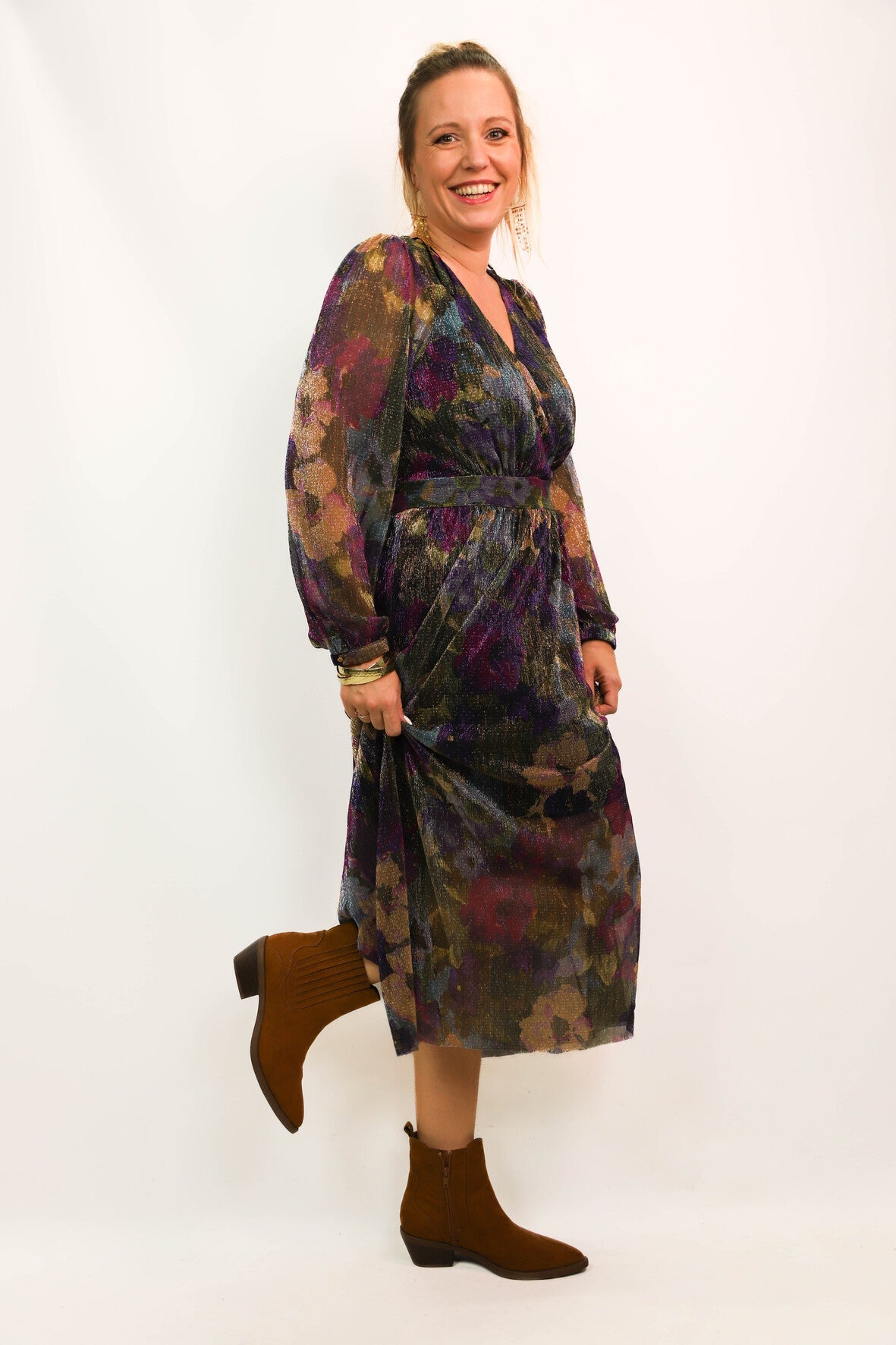 Robe longue multicolore Naf Naf Taille XXL