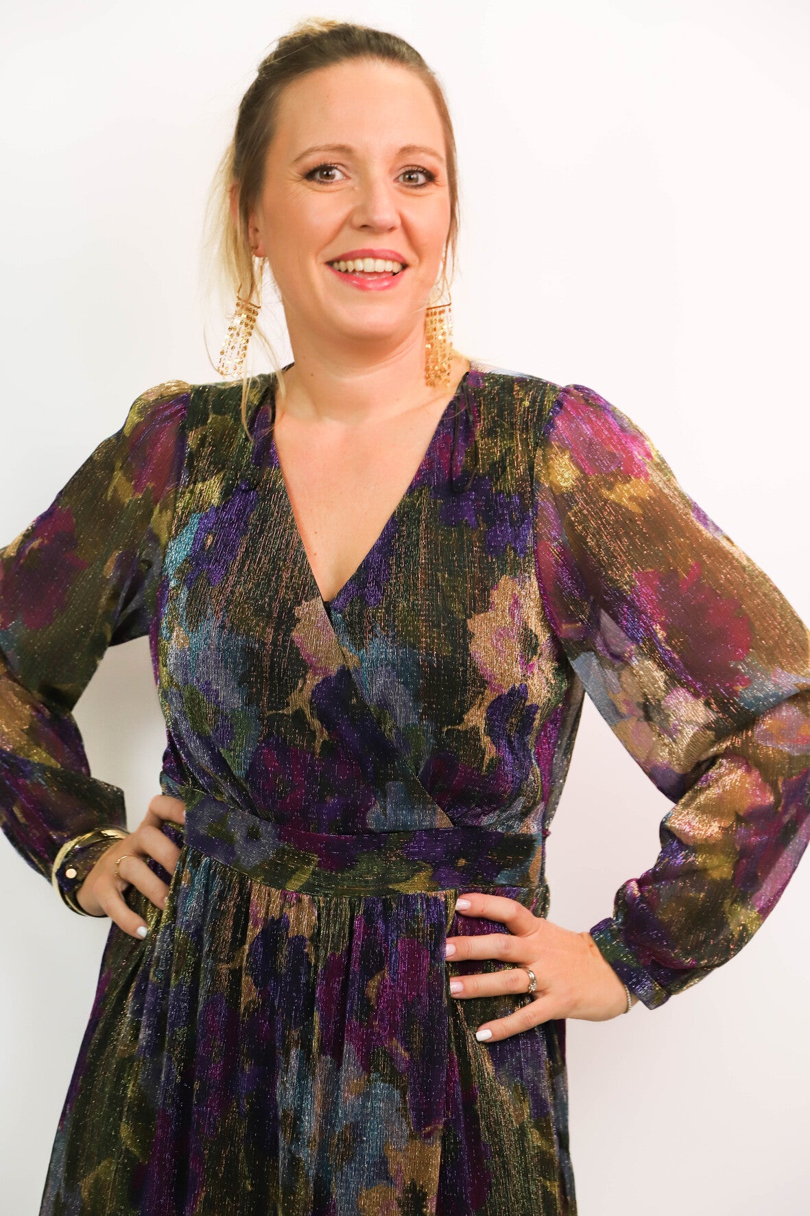 Robe longue multicolore Naf Naf Taille XXL