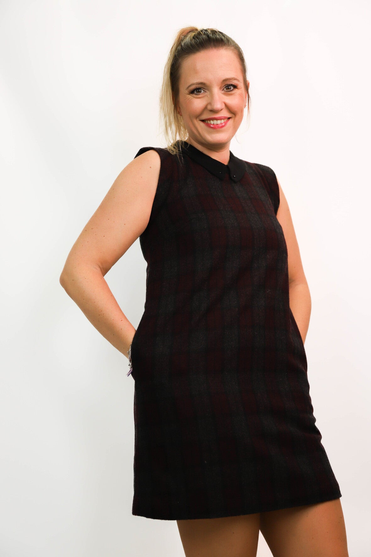 Robe à carreaux Eleven Paris Taille M