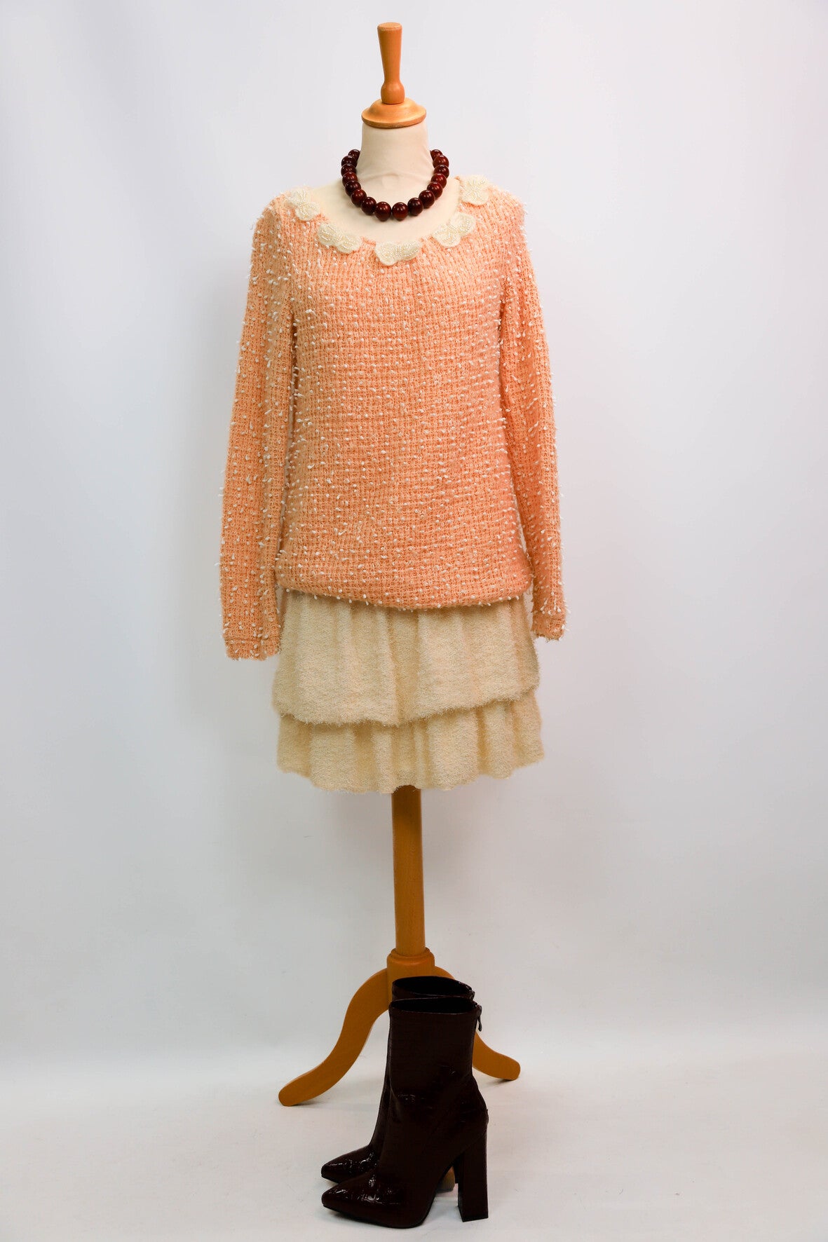 Robe rose et écrue Molly Bracken Taille S