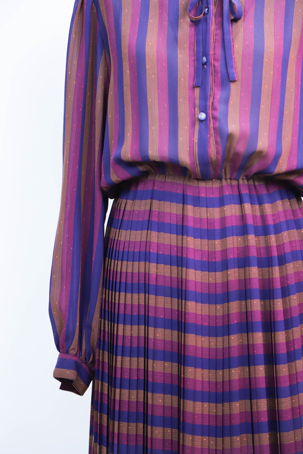 Robe rayée multicolore Taille M