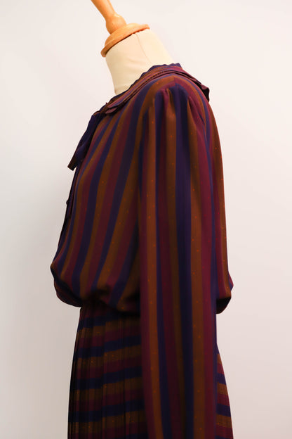 Robe rayée multicolore Taille M