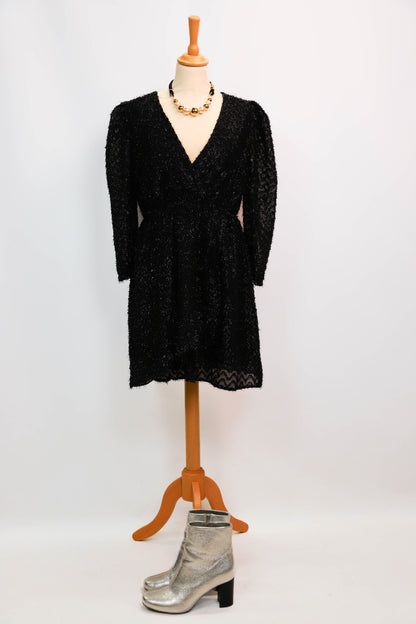 Robe noire pailletée Emma Ella Taille L