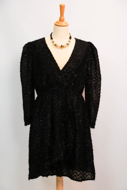 Robe noire pailletée Emma Ella Taille L