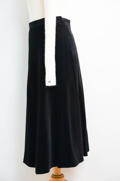 Jupe en velours noir Louis Feraud Taille S