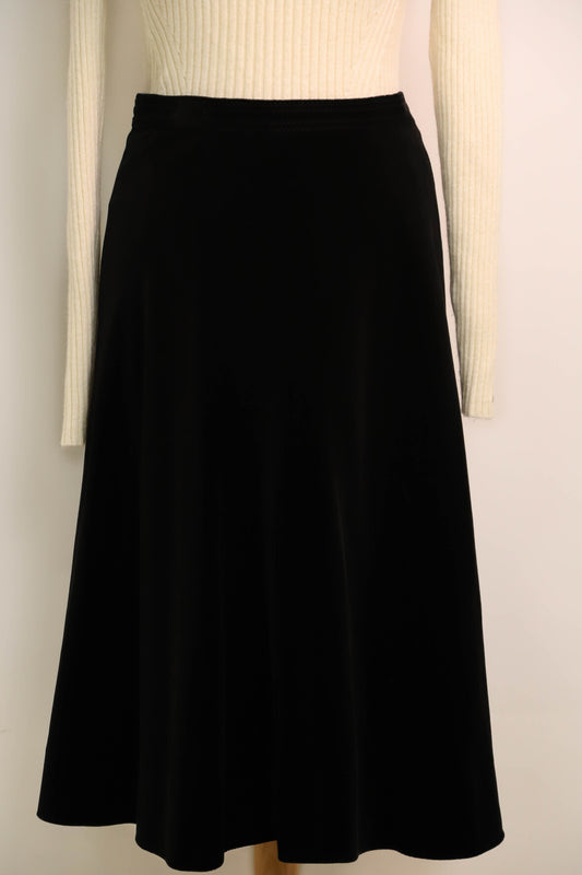 Jupe en velours noir Louis Feraud Taille S