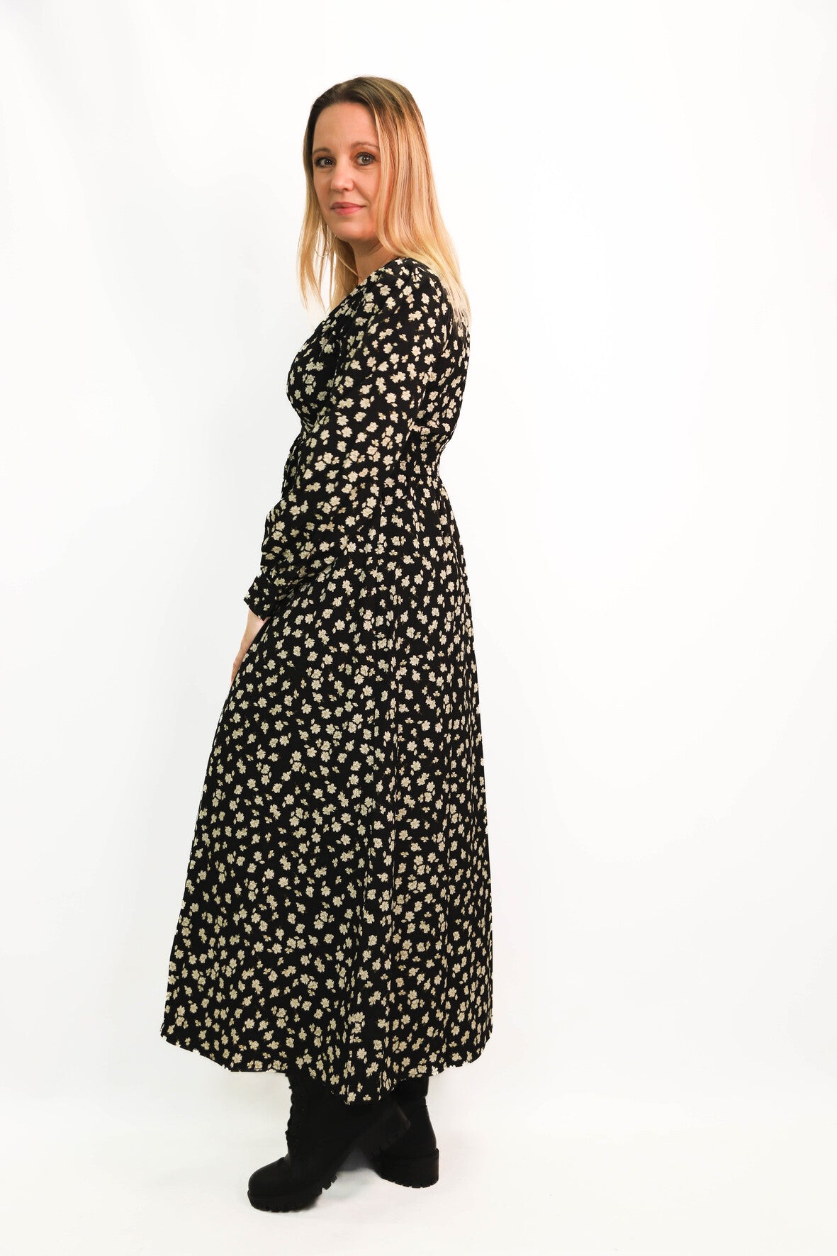 Robe longue noire Love & Co Taille M