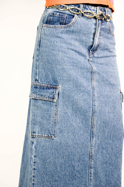 Jupe bleue Cache Cache Taille S