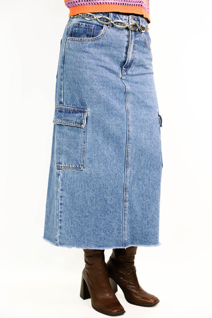 Jupe bleue Cache Cache Taille S