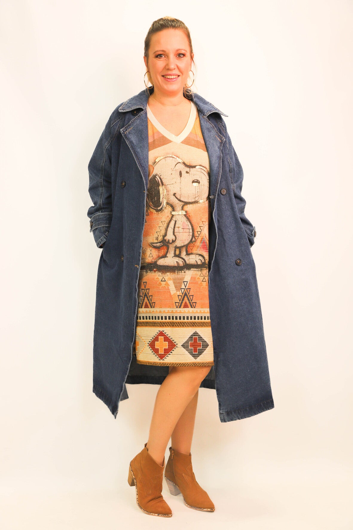 Manteau long oversize bleu Trendy Queen taille unique - NEUF