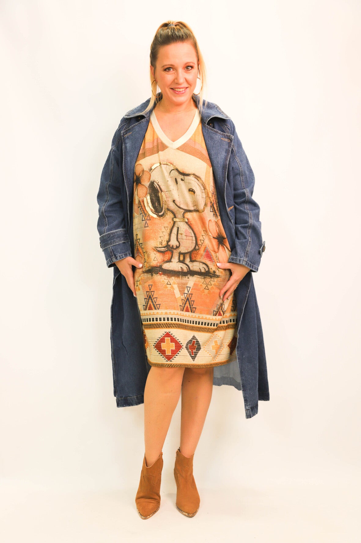 Manteau long oversize bleu Trendy Queen taille unique - NEUF
