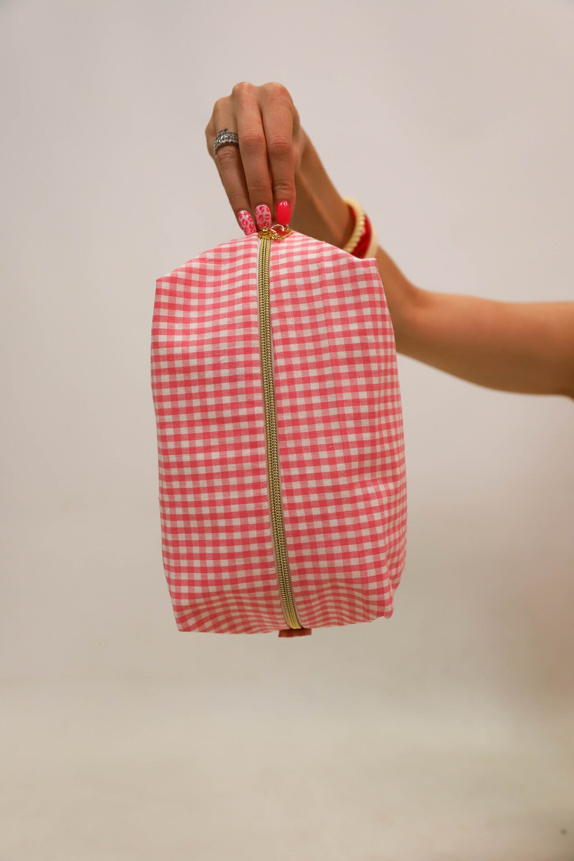 Trousse de toilette Vichy Fringuette La Ligne