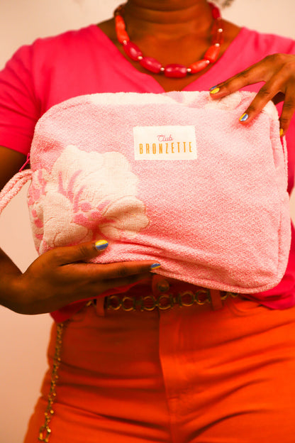 Grande Pochette Club Bronzette, Fringuette La Ligne, Rose