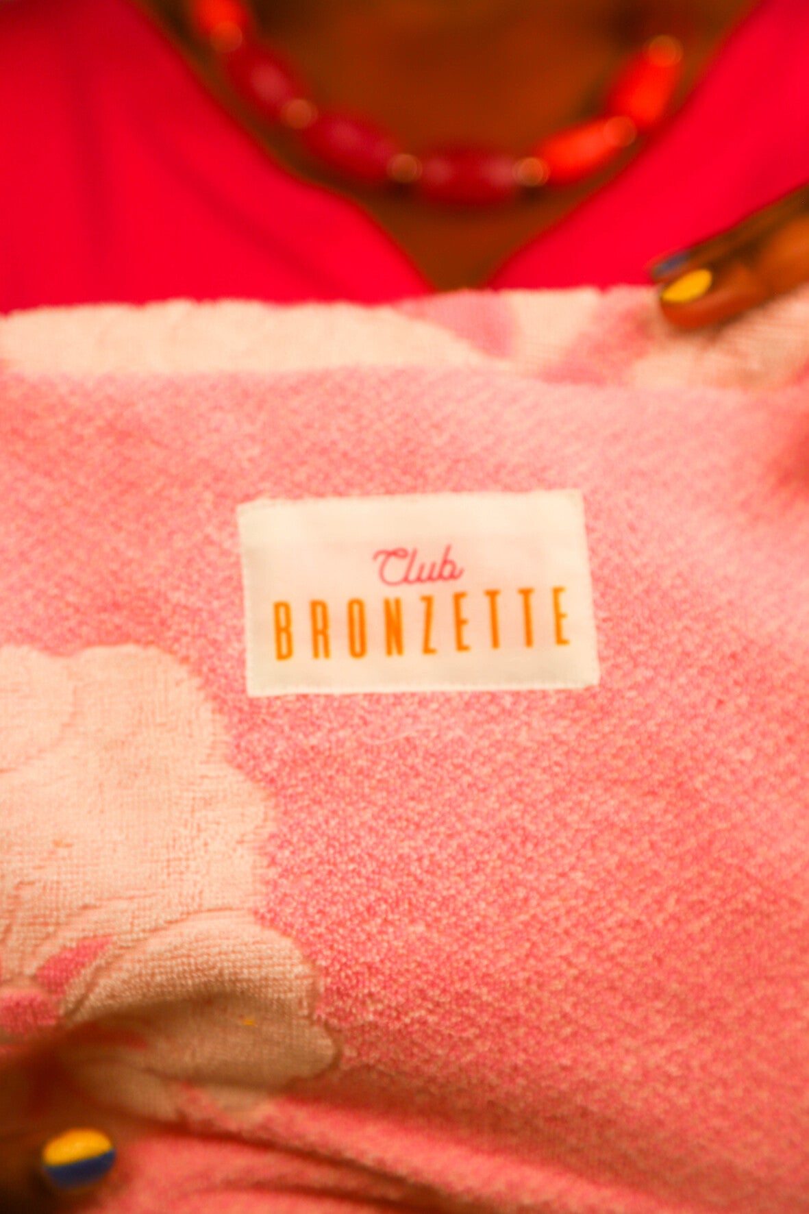 Grande Pochette Club Bronzette, Fringuette La Ligne, Rose