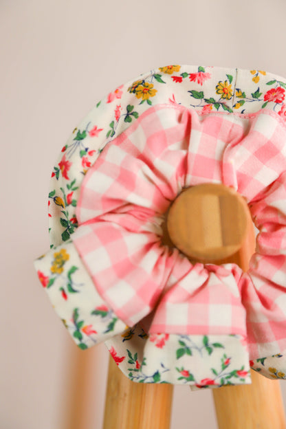 Chouchou Vichy et liberty Fringuette La Ligne