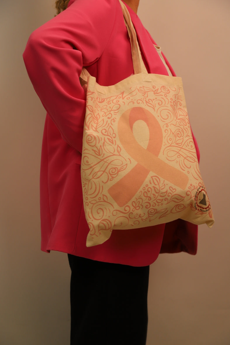 Tote Bag OCTOBRE ROSE Fringuette La Ligne