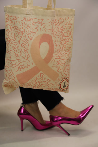 Tote Bag OCTOBRE ROSE Fringuette La Ligne
