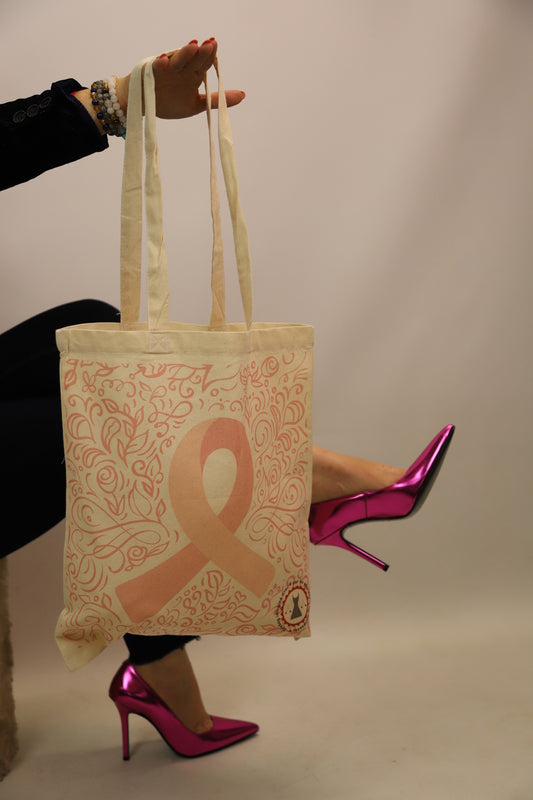 Tote Bag OCTOBRE ROSE Fringuette La Ligne