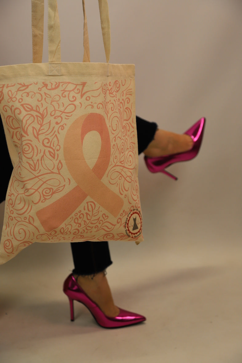 Tote Bag OCTOBRE ROSE Fringuette La Ligne