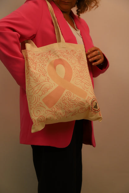 Tote Bag OCTOBRE ROSE Fringuette La Ligne
