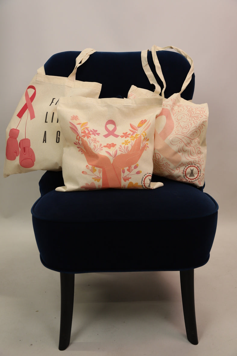 Tote Bag OCTOBRE ROSE Fringuette La Ligne