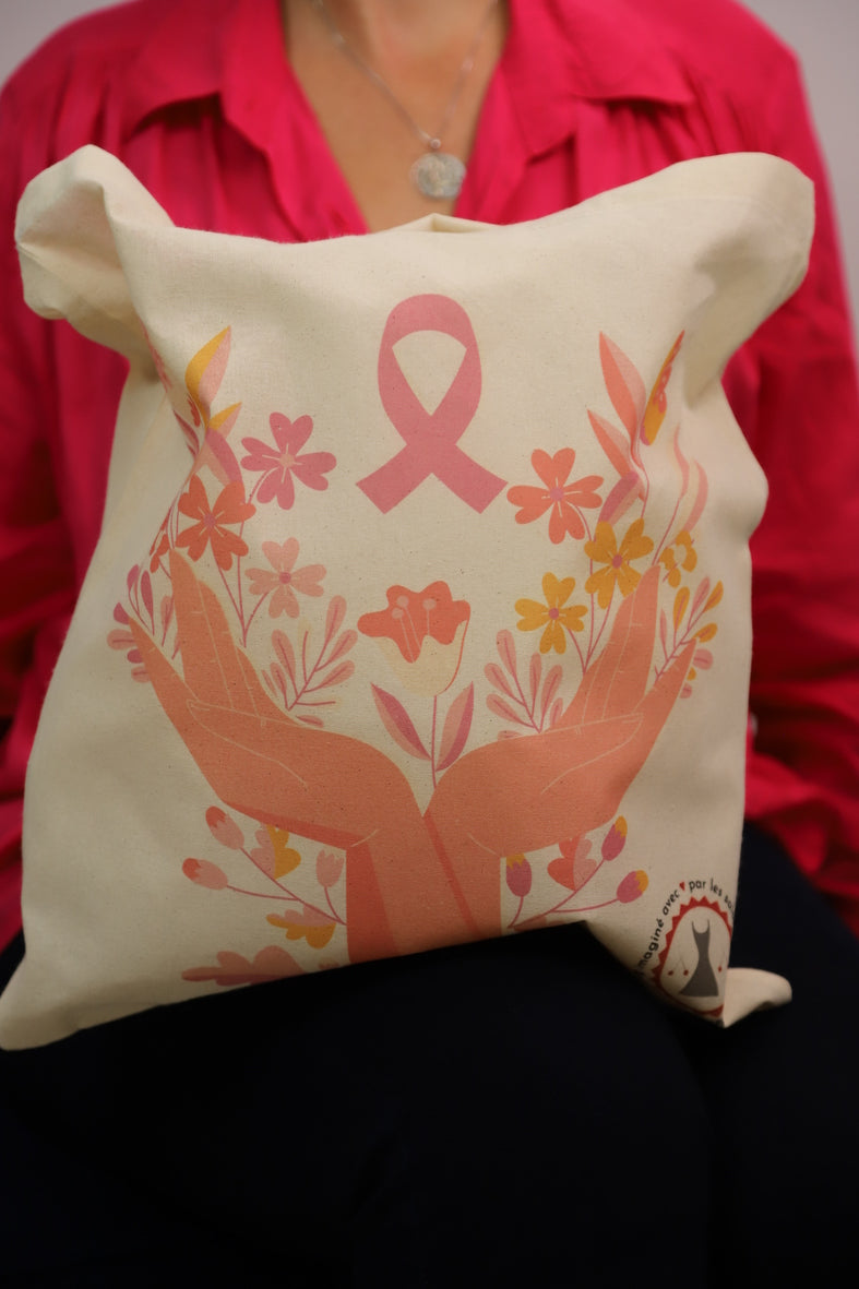Tote Bag OCTOBRE ROSE Fringuette La Ligne
